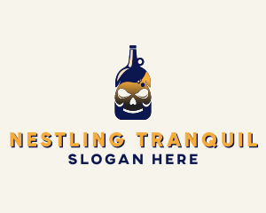 Skull Liquor Bar  logo design