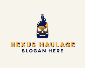 Skull Liquor Bar  logo design