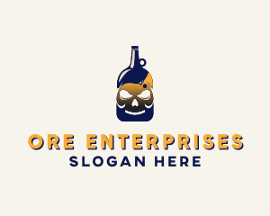 Skull Liquor Bar  logo design