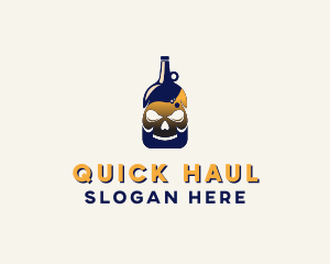 Skull Liquor Bar  logo design