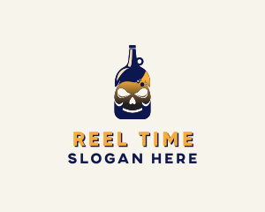 Skull Liquor Bar  logo design