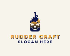 Skull Liquor Bar  logo design