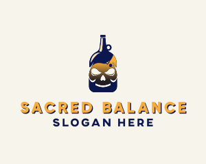 Skull Liquor Bar  logo design