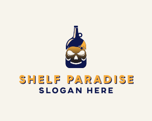 Skull Liquor Bar  logo design