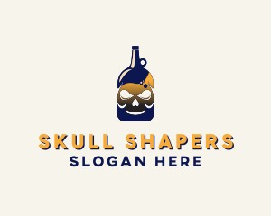 Skull Liquor Bar  logo design