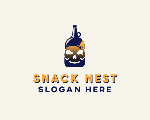 Skull Liquor Bar  logo design