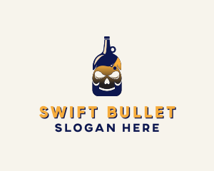 Skull Liquor Bar  logo design