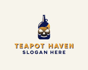 Skull Liquor Bar  logo design