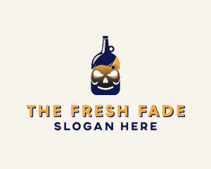 Skull Liquor Bar  logo design