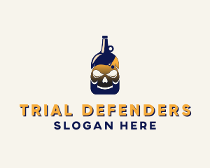 Skull Liquor Bar  logo design