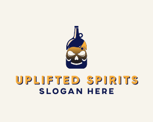 Skull Liquor Bar  logo design