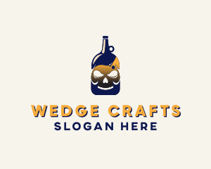 Skull Liquor Bar  logo design