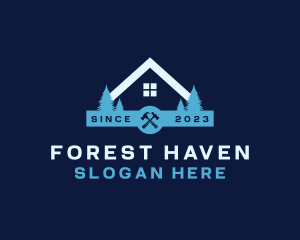 Cabin Forest Carpentry logo design