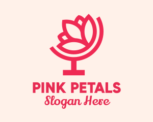 Pink Lotus Atlas logo design