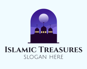 Night Sky Mosque  logo design