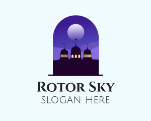 Night Sky Mosque  logo design