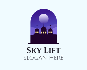 Night Sky Mosque  logo design