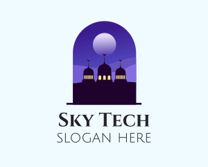 Night Sky Mosque  logo design