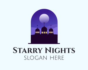 Night Sky Mosque  logo design