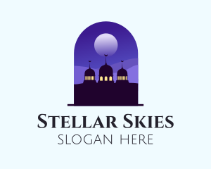 Night Sky Mosque  logo design