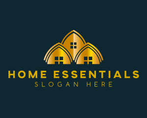 Residential Home Roofing logo design