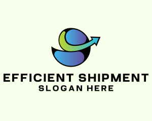 Global Delivery Arrow logo design