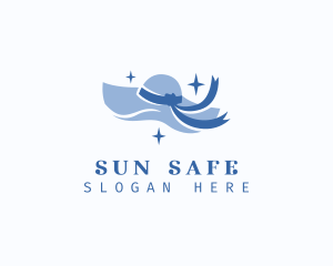 Sparkly Sun Hat logo design