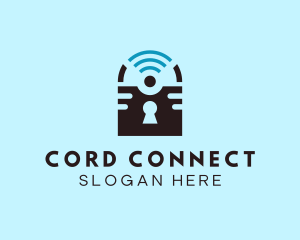 Wifi Lock Protection logo design