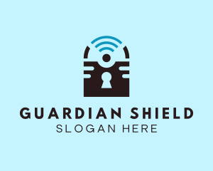 Wifi Lock Protection logo design