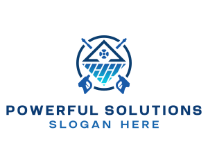 Tile Power Wash Cleaning logo design