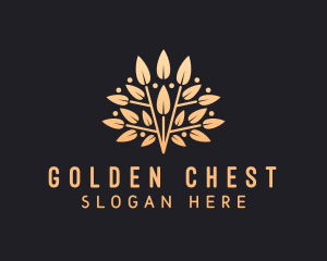 Golden Leaves Branch logo design