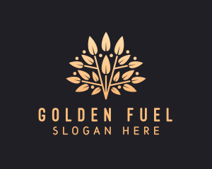 Golden Leaves Branch logo design