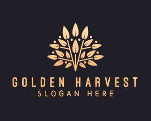 Golden Leaves Branch logo design