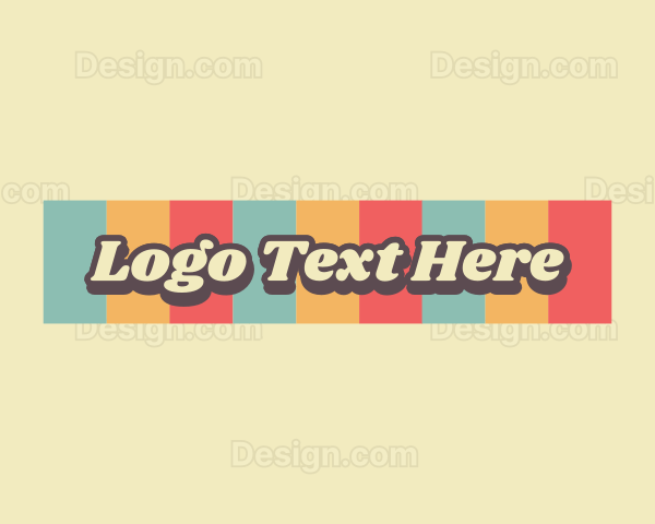 Hippie Retro Styling Logo