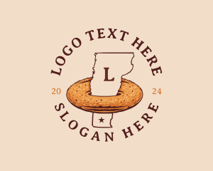 Cider Doughnut Vermont Map logo