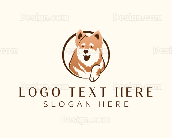 Canine Puppy Veterinary Logo
