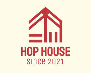 Red House Monoline logo design