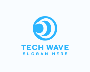 Cyber Tech Waves logo design