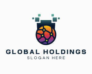 Global Gobe Digital Tech logo design