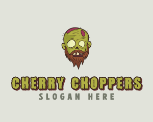 Creepy Zombie Monster logo design