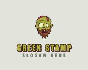 Creepy Zombie Monster logo design