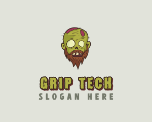 Creepy Zombie Monster logo design