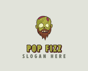 Creepy Zombie Monster logo design