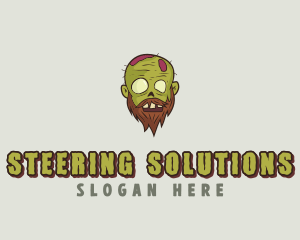 Creepy Zombie Monster logo design