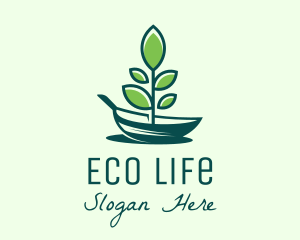 Green Eco Boat logo design