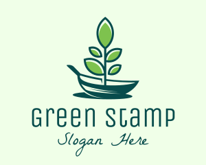 Green Eco Boat logo design