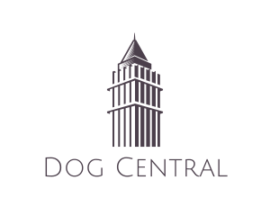 Central Plaza Outline logo design