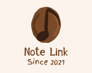 Coffee Bean Note  logo design