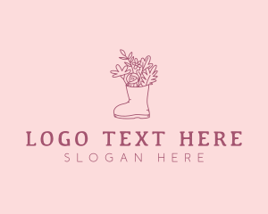 Floral Landscaping Boot logo