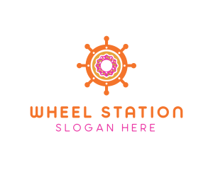 Donut Ship Wheel logo